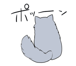 Longhair cat&Japanese Boy sticker #15054705