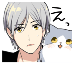 Longhair cat&Japanese Boy sticker #15054712