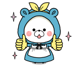Kumapoko in Wonderland sticker #15056222