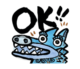 Kawaii Okinawa Shisa Sticker sticker #15056380