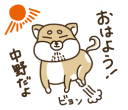 Shiba-dog,NAKANO sticker #15057261