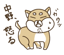 Shiba-dog,NAKANO sticker #15057272