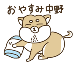 Shiba-dog,NAKANO sticker #15057281