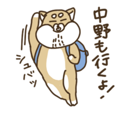 Shiba-dog,NAKANO sticker #15057297