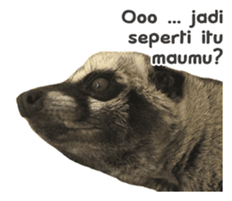 Mumu the Cute Asian Palm Civet 3 sticker #15057779