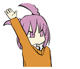 Rabbit man and cat man sticker #15058562