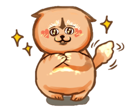 Tsundere fat dog sticker #15059617