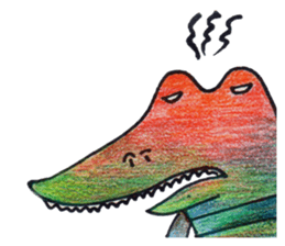 A kind crocrodile sticker #15059654