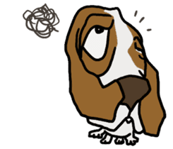 Basset hound 12(dog) sticker #15061133