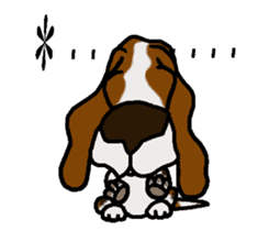 Basset hound 12(dog) sticker #15061147
