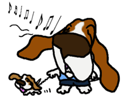 Basset hound 12(dog) sticker #15061160
