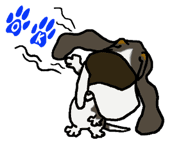 Basset hound 12(dog) sticker #15061166