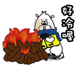 Cute Animals Love to cry bear sticker #15061674