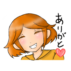 sticker that little girl's thinking