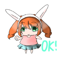 sticker that little girl's thinking sticker #15061905