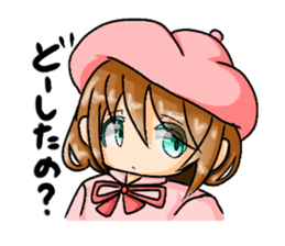 sticker that little girl's thinking sticker #15061907