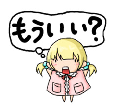 sticker that little girl's thinking sticker #15061908