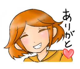 sticker that little girl's thinking sticker #15061909