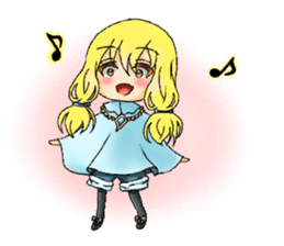 sticker that little girl's thinking sticker #15061913