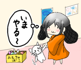 sticker that little girl's thinking sticker #15061918