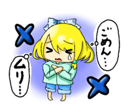 sticker that little girl's thinking sticker #15061920