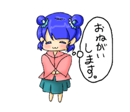 sticker that little girl's thinking sticker #15061921