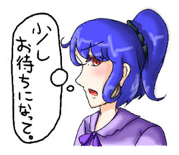 sticker that little girl's thinking sticker #15061922