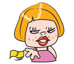 Blonde Haired Lady sticker #15062064