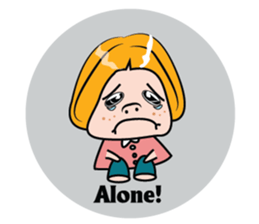 Blonde Haired Lady sticker #15062065
