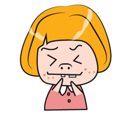 Blonde Haired Lady sticker #15062067