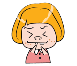 Blonde Haired Lady sticker #15062067