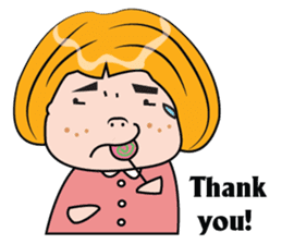 Blonde Haired Lady sticker #15062068