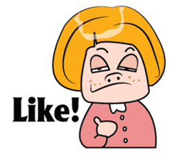 Blonde Haired Lady sticker #15062070