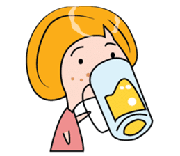 Blonde Haired Lady sticker #15062073