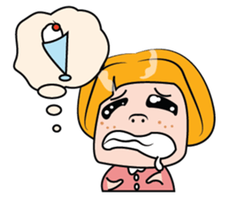 Blonde Haired Lady sticker #15062075