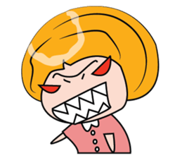 Blonde Haired Lady sticker #15062082