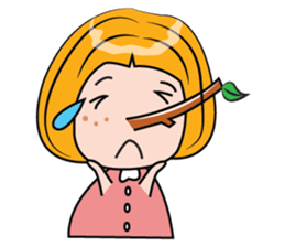 Blonde Haired Lady sticker #15062092