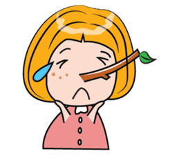 Blonde Haired Lady sticker #15062092