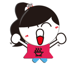 San Wen girl sticker #15062290