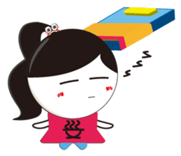 San Wen girl sticker #15062301