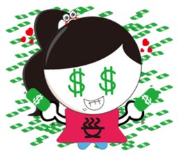 San Wen girl sticker #15062303