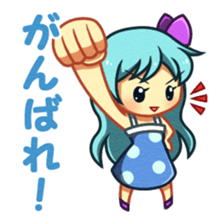 Heartwarming girl sticker #15062429