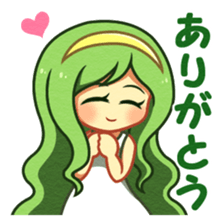 Heartwarming girl sticker #15062430