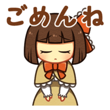 Heartwarming girl sticker #15062431