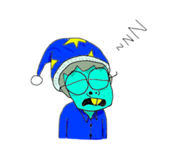 Yellow-teeth boy sticker #15062490