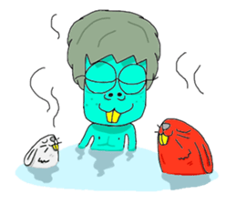 Yellow-teeth boy sticker #15062515