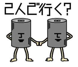 aluminum can character man reaction sticker #15062787