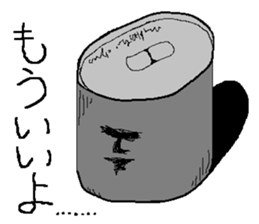 aluminum can character man reaction sticker #15062795