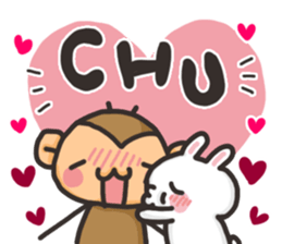Saruo and Usami Love Love heart full! sticker #15064246