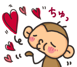 Saruo and Usami Love Love heart full! sticker #15064251